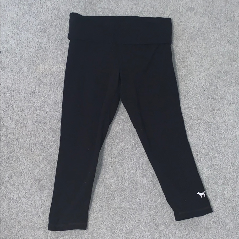 Pink Victoria Secret Yoga Cropped Leggings